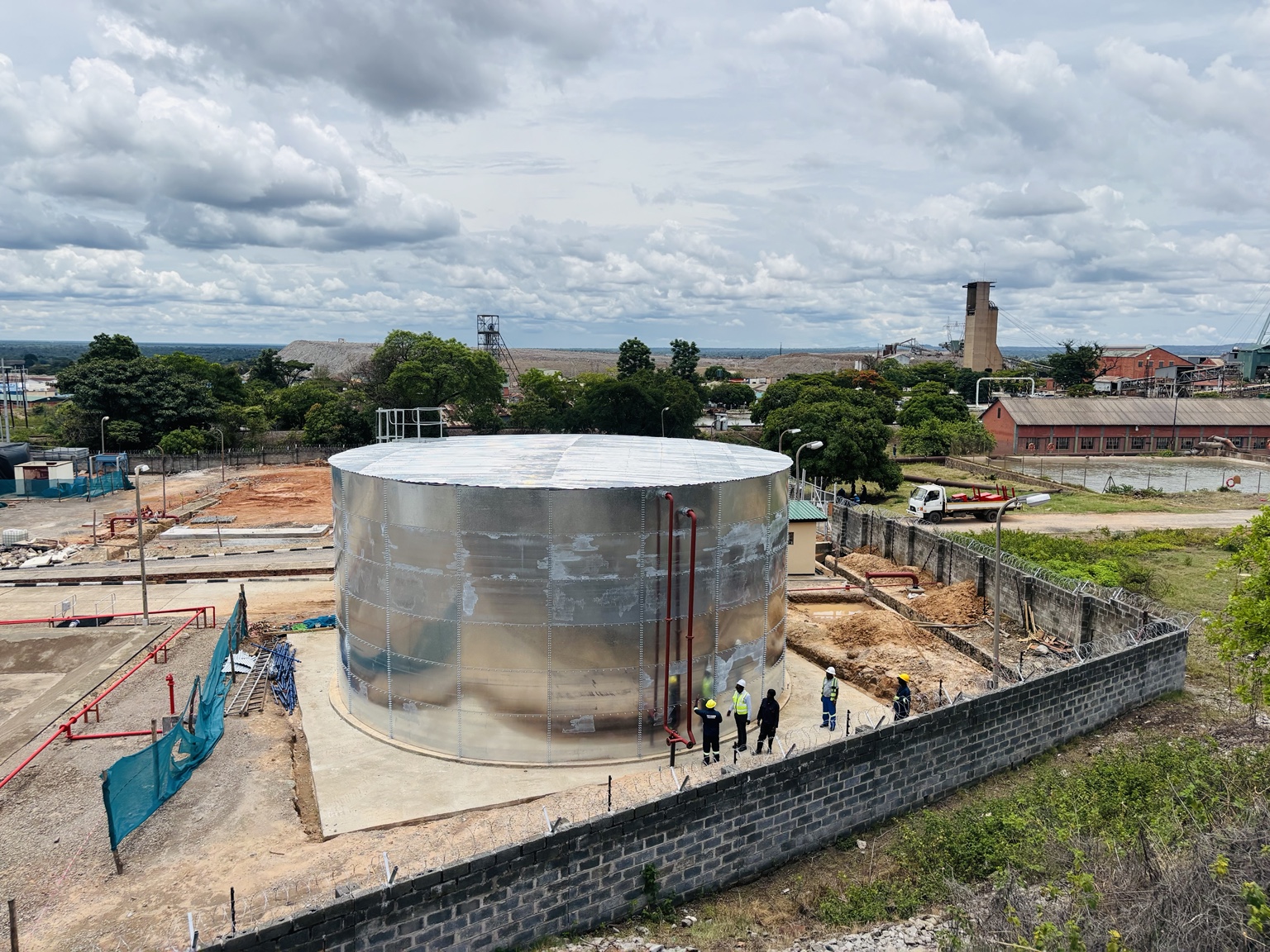 Concrete equipment and tank foundation
